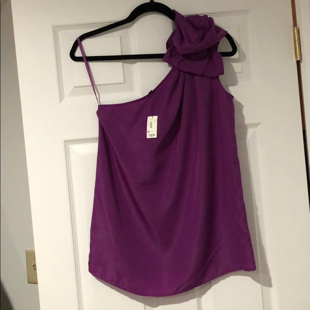 The Limited silk off shoulder top